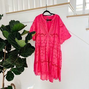 Anthropologie Tallulah Eyelet Mini Dress Size XL
